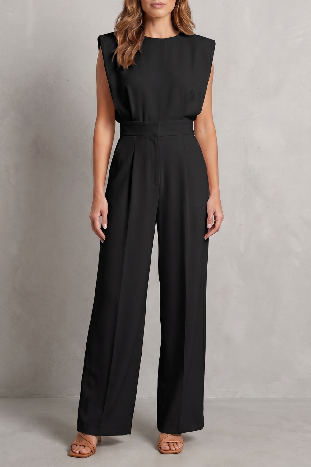 Elvaine | Sleeveless Wide-Leg Jumpsuit