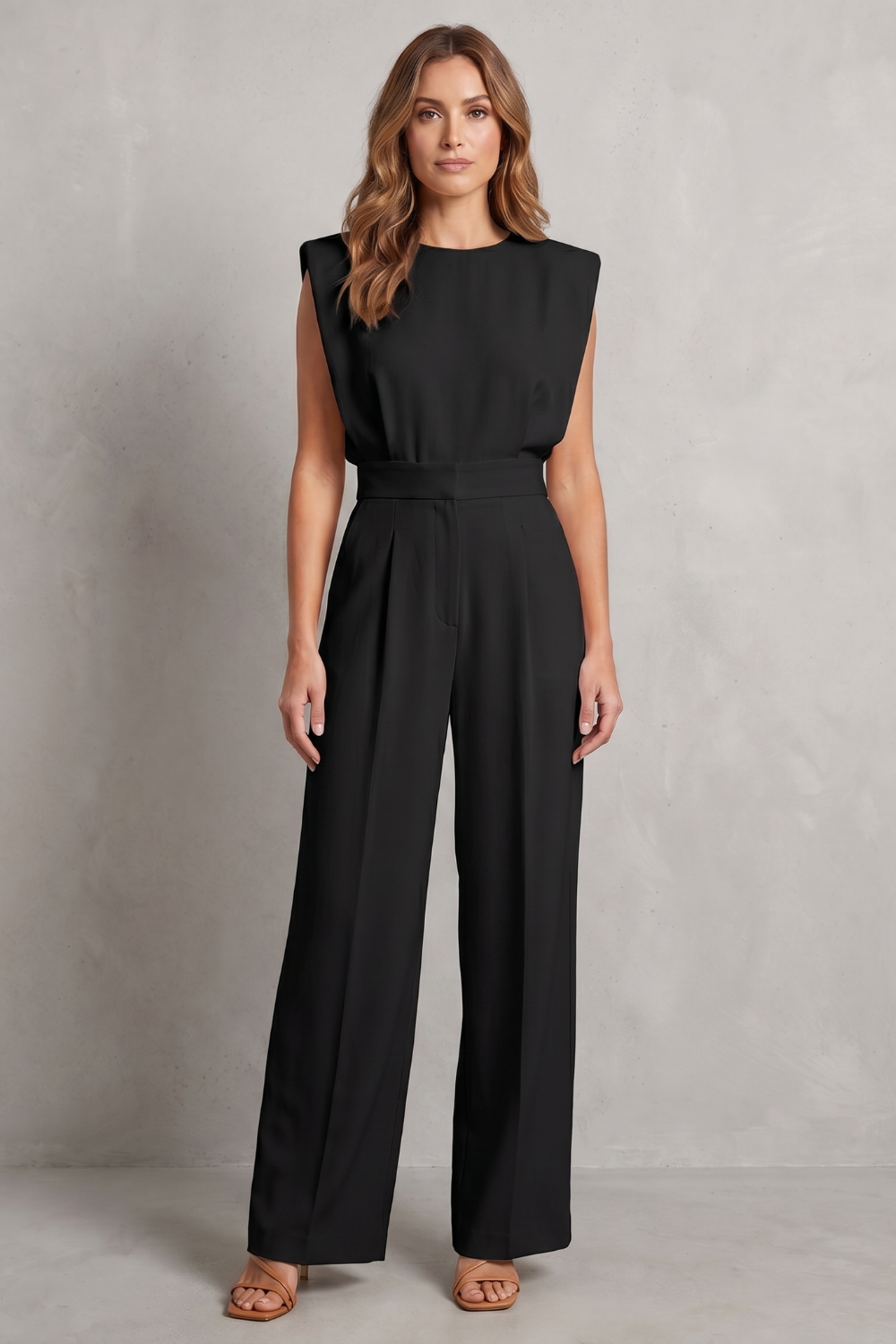 Elvaine | Sleeveless Wide-Leg Jumpsuit