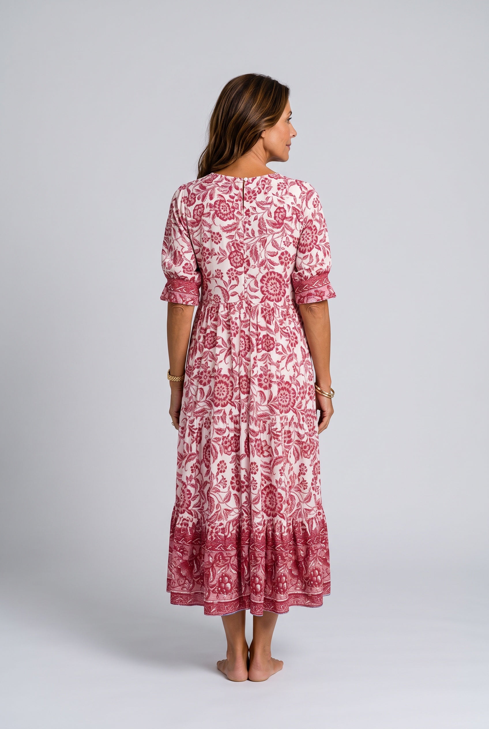 Sadie | Floral V-Neck Summer Maxi Dress