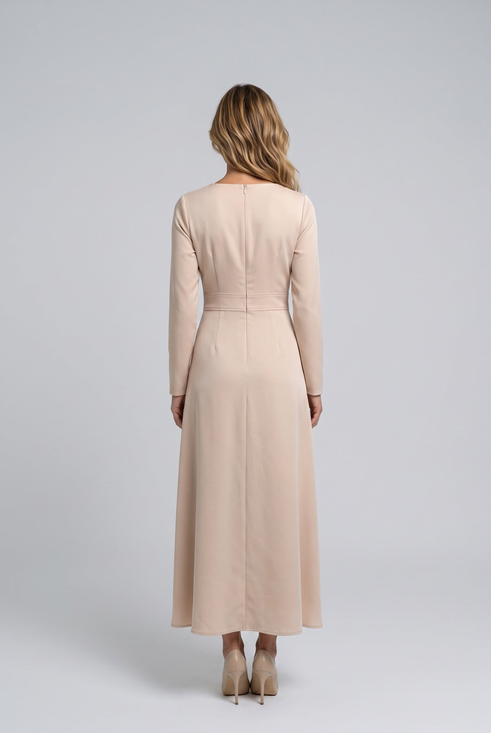 Scarlett | Long Sleeve Wrap Midi Dress