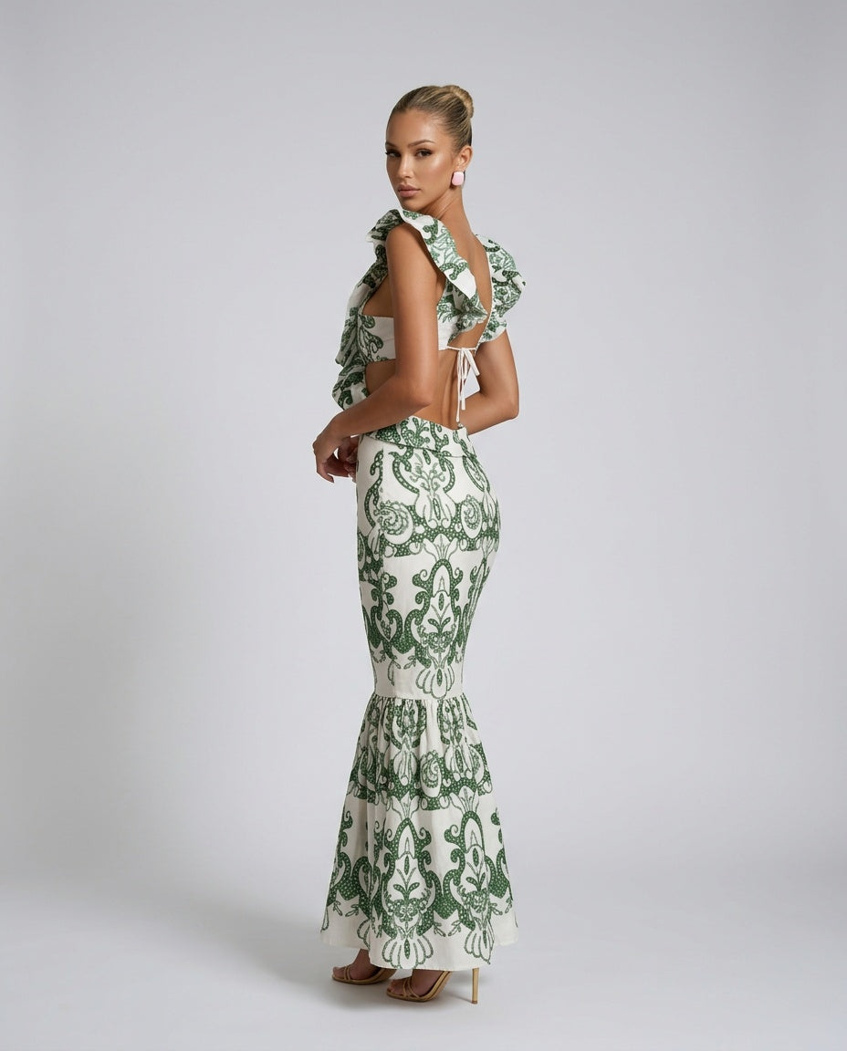 Sorrento | Embroidered Summer Maxi Dress