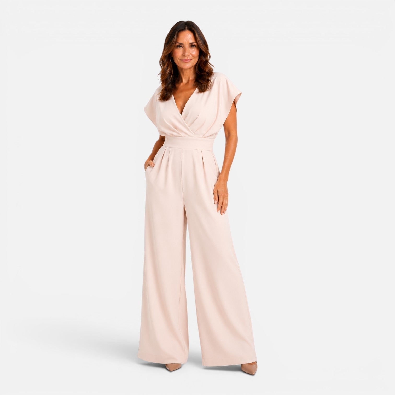 Ruby | Wide-Leg Pocketed Jumpsuit