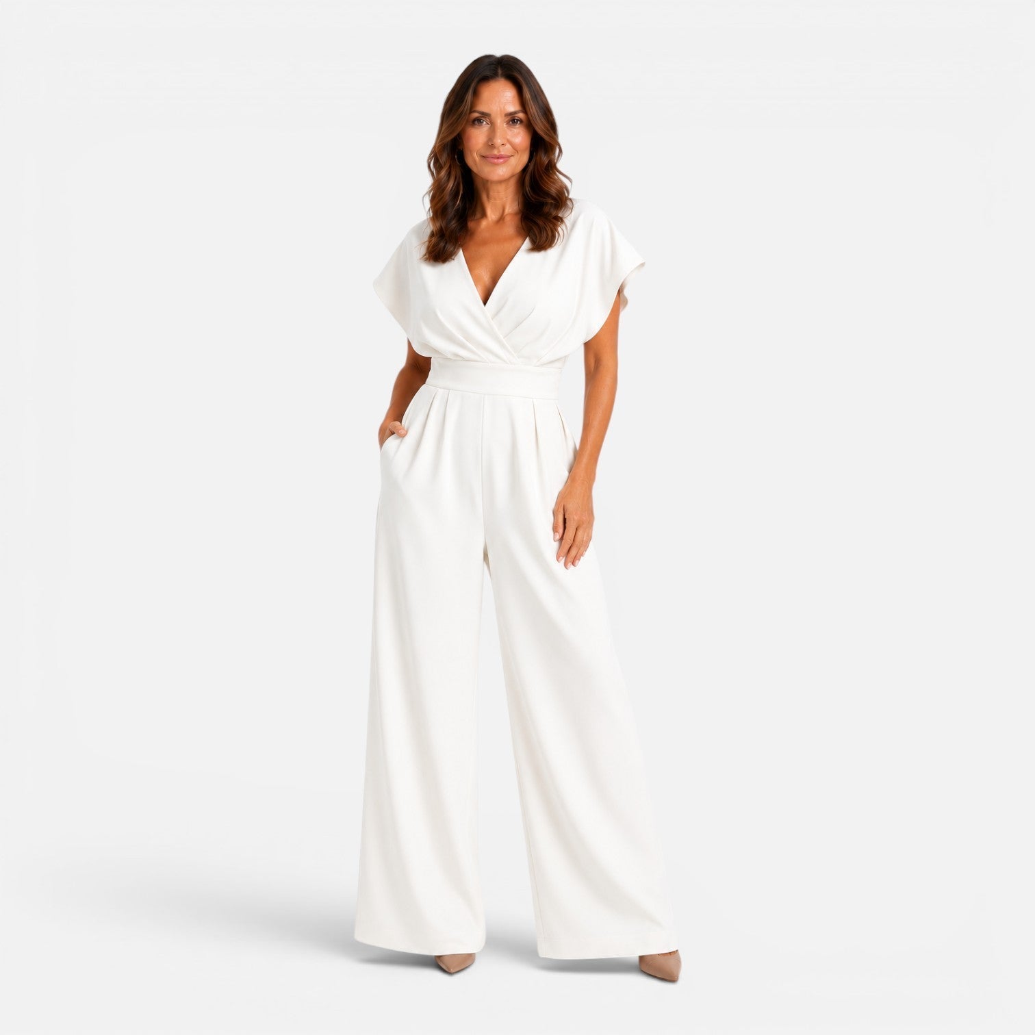 Ruby | Wide-Leg Pocketed Jumpsuit