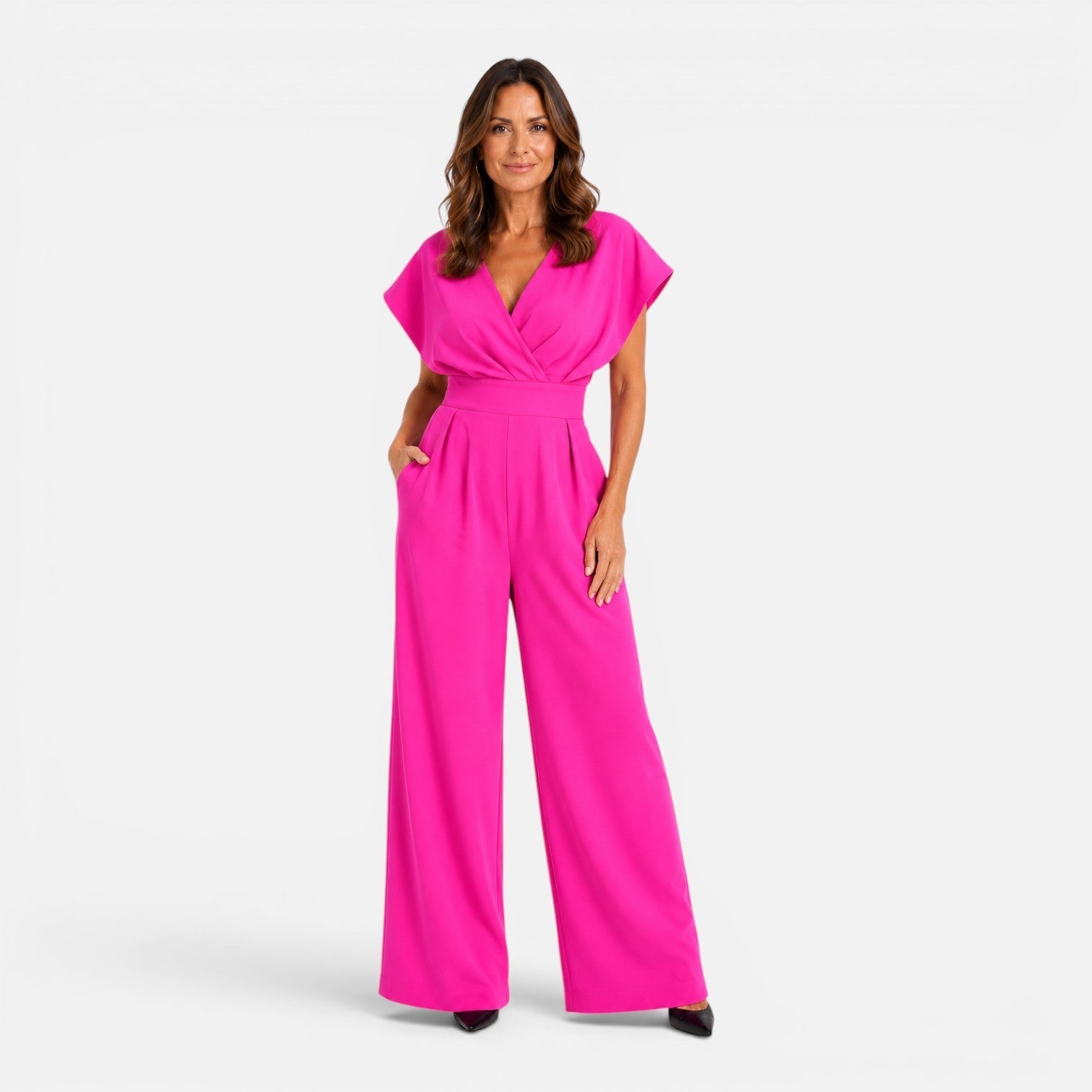 Ruby | Wide-Leg Pocketed Jumpsuit
