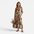 Mia | Floral Print Boho Maxi Dress