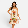 Alejandra | Halter Neck Flowy Mini Dress