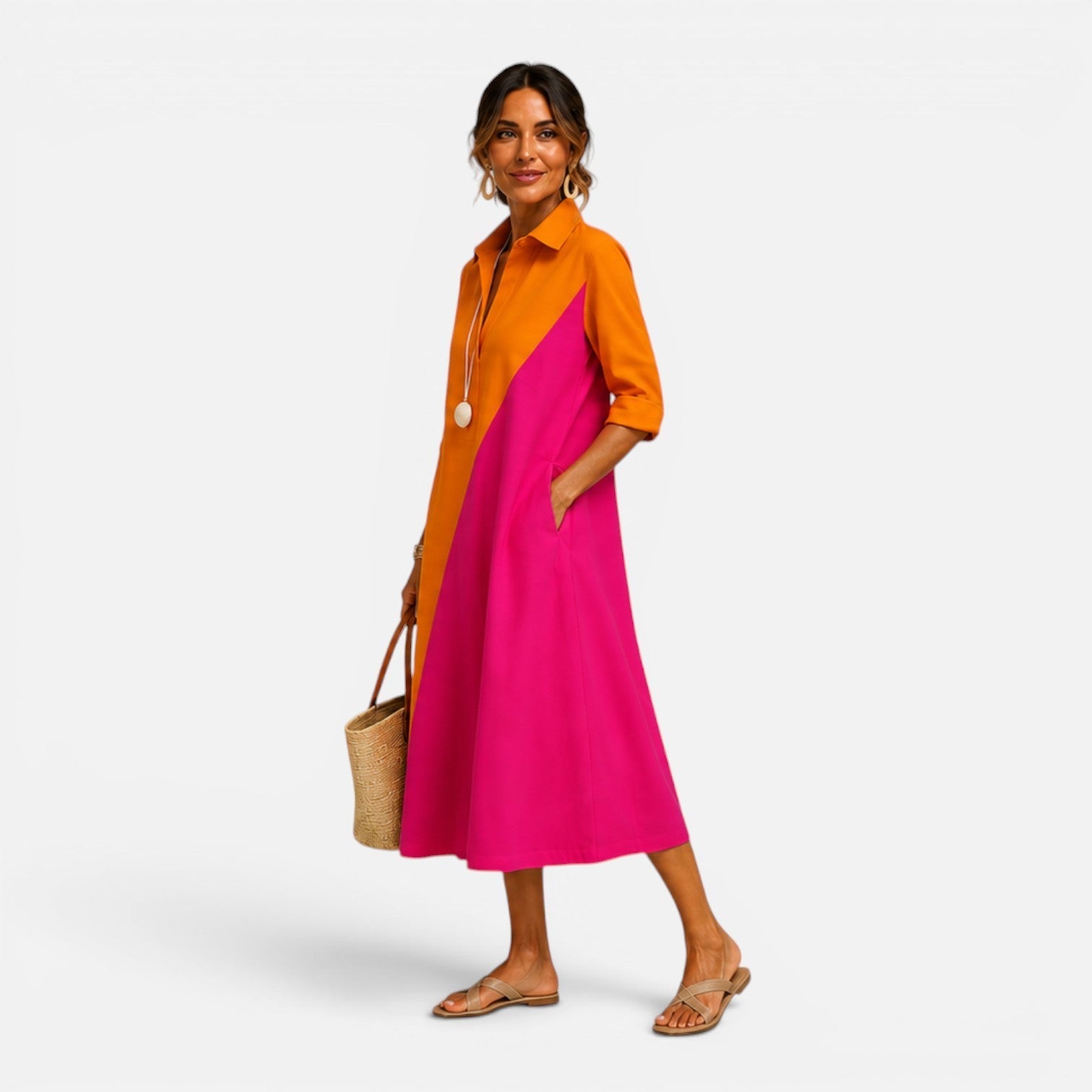 Paola | Relaxed Fit Midi Summer Dress