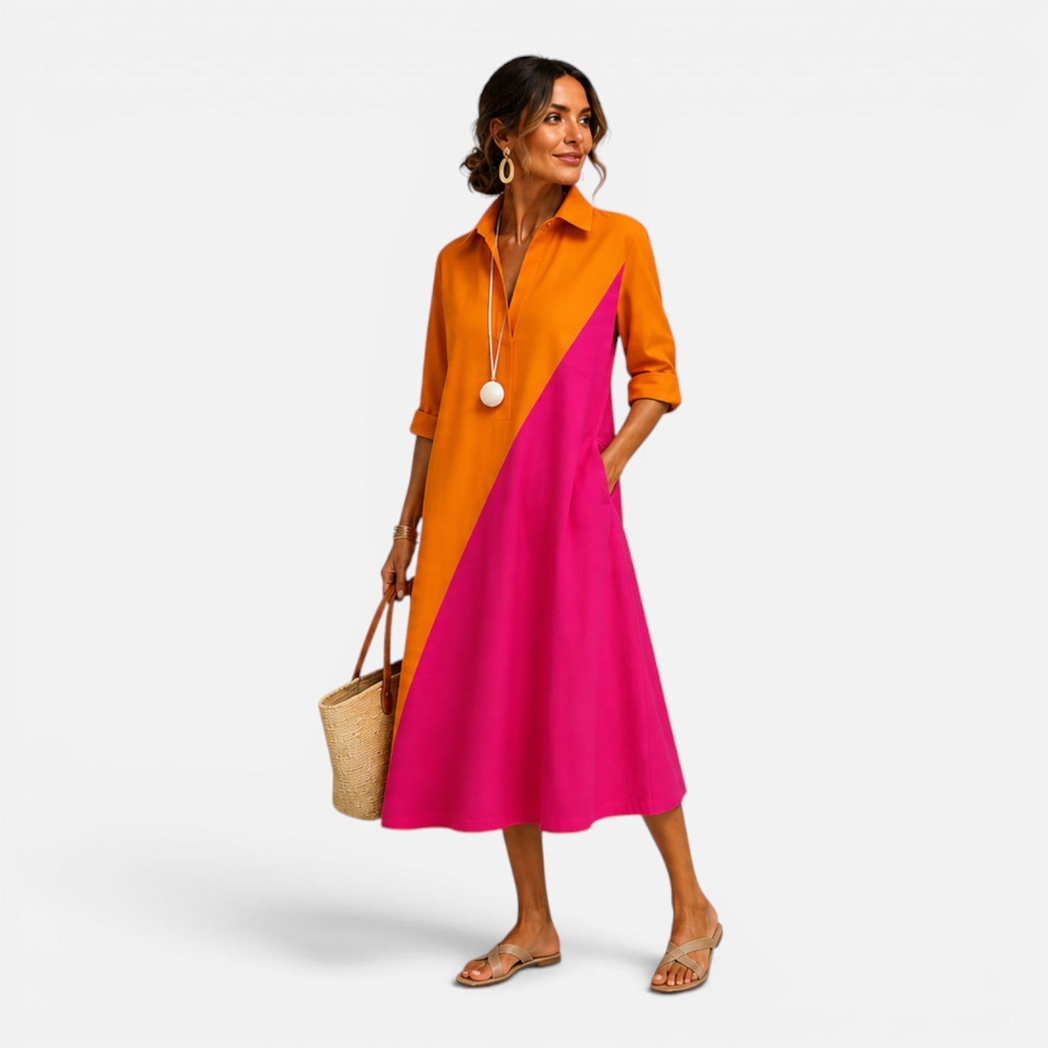 Paola | Relaxed Fit Midi Summer Dress
