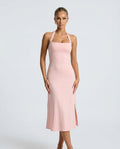 Lila | Cut-Out Halter Neck Midi Dress