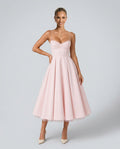 Gemma | Corset Full-Skirt Midi Dress