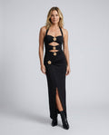 Priya | Halter Sweetheart Maxi Dress
