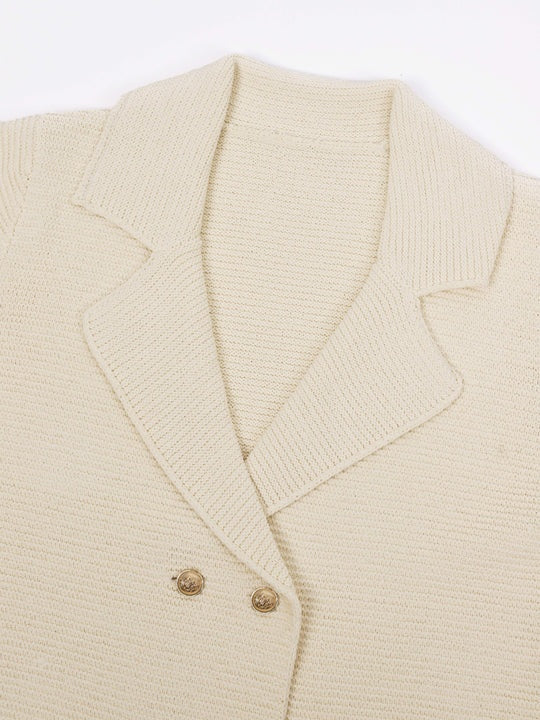 Eléa | Knitted Rib-Structure Blazer