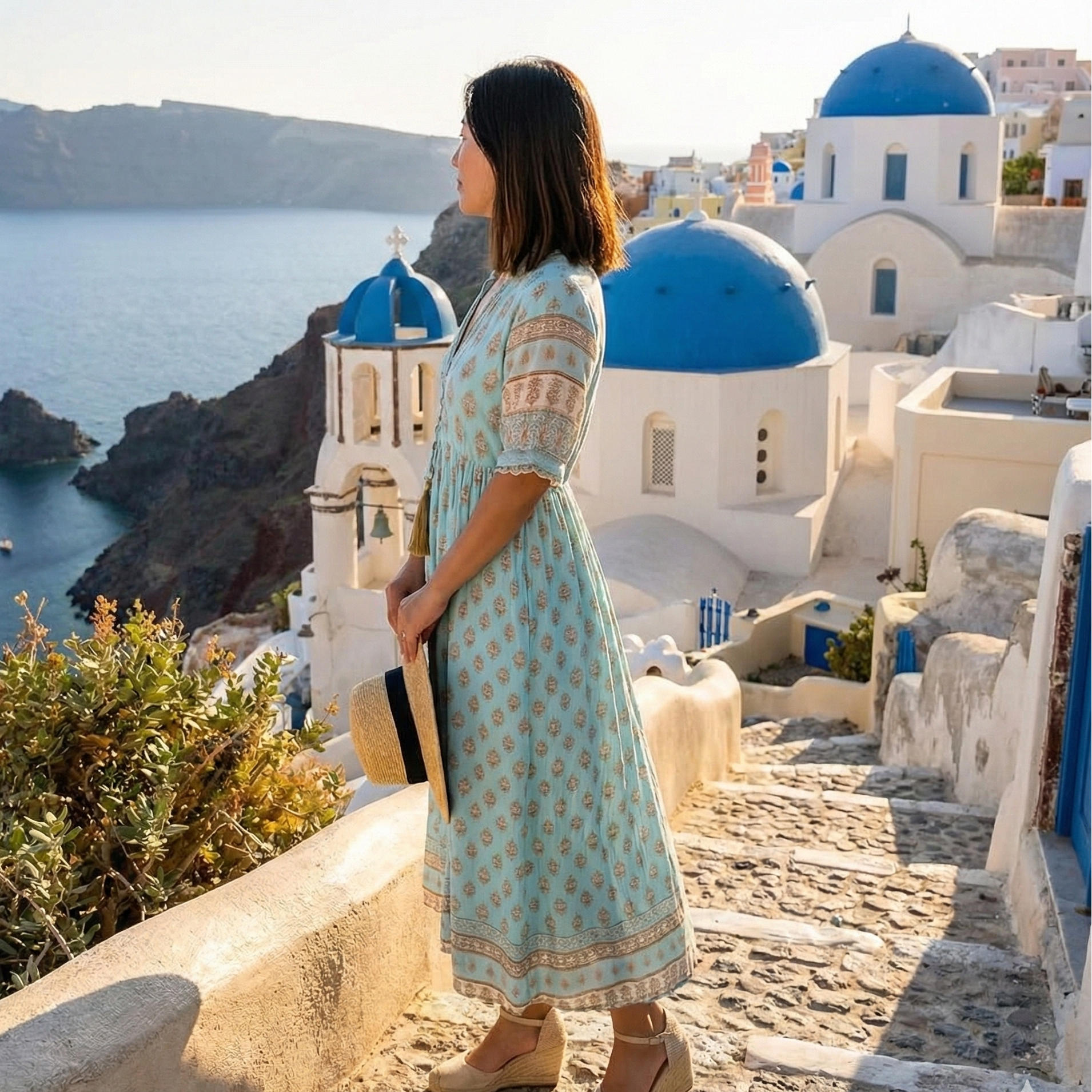 Tatum | Boho Pocket Midi Dress