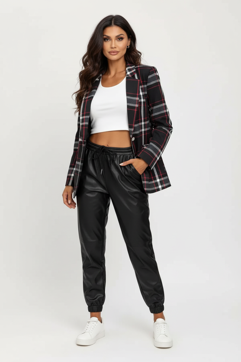 Kira | Checked Elegant-Fit Blazer