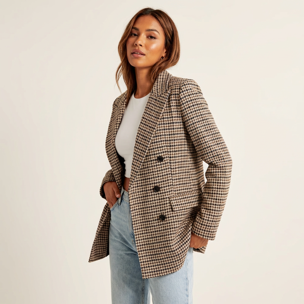 Tatum | Checked Classic Blazer