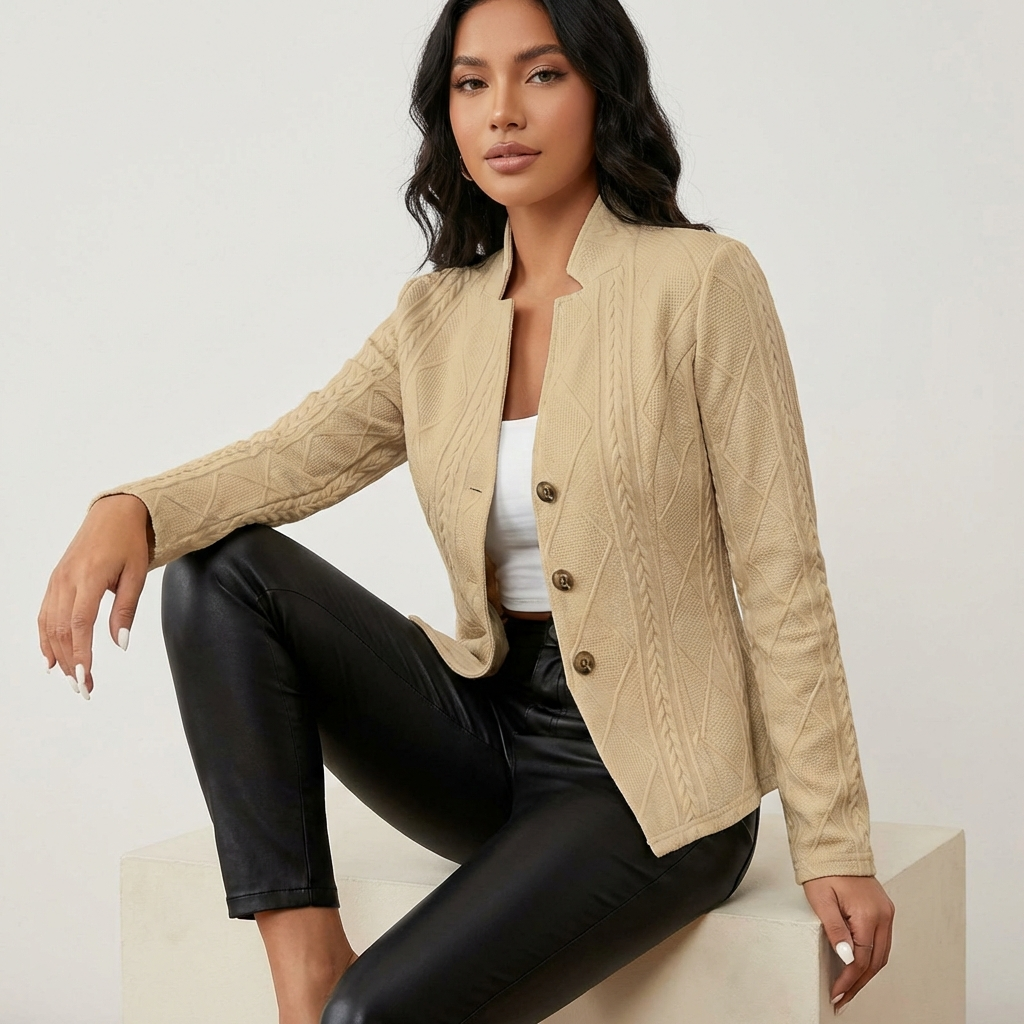 Edith | Tailored Textured Blazer