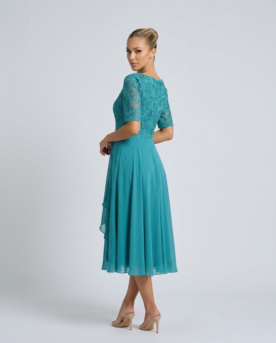 Rosette | Flowy Midi with Lace Bodice