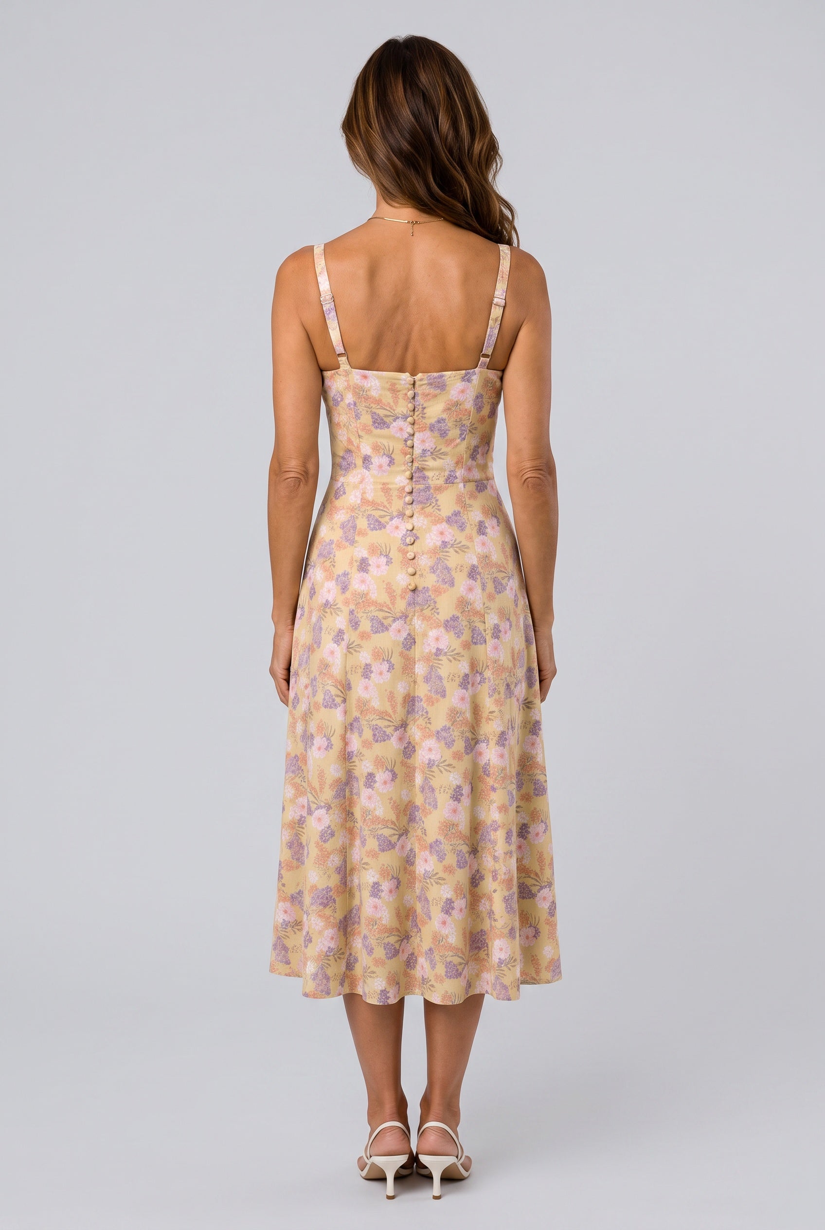 Thea | Fitted Defined-Waist Midi Dress