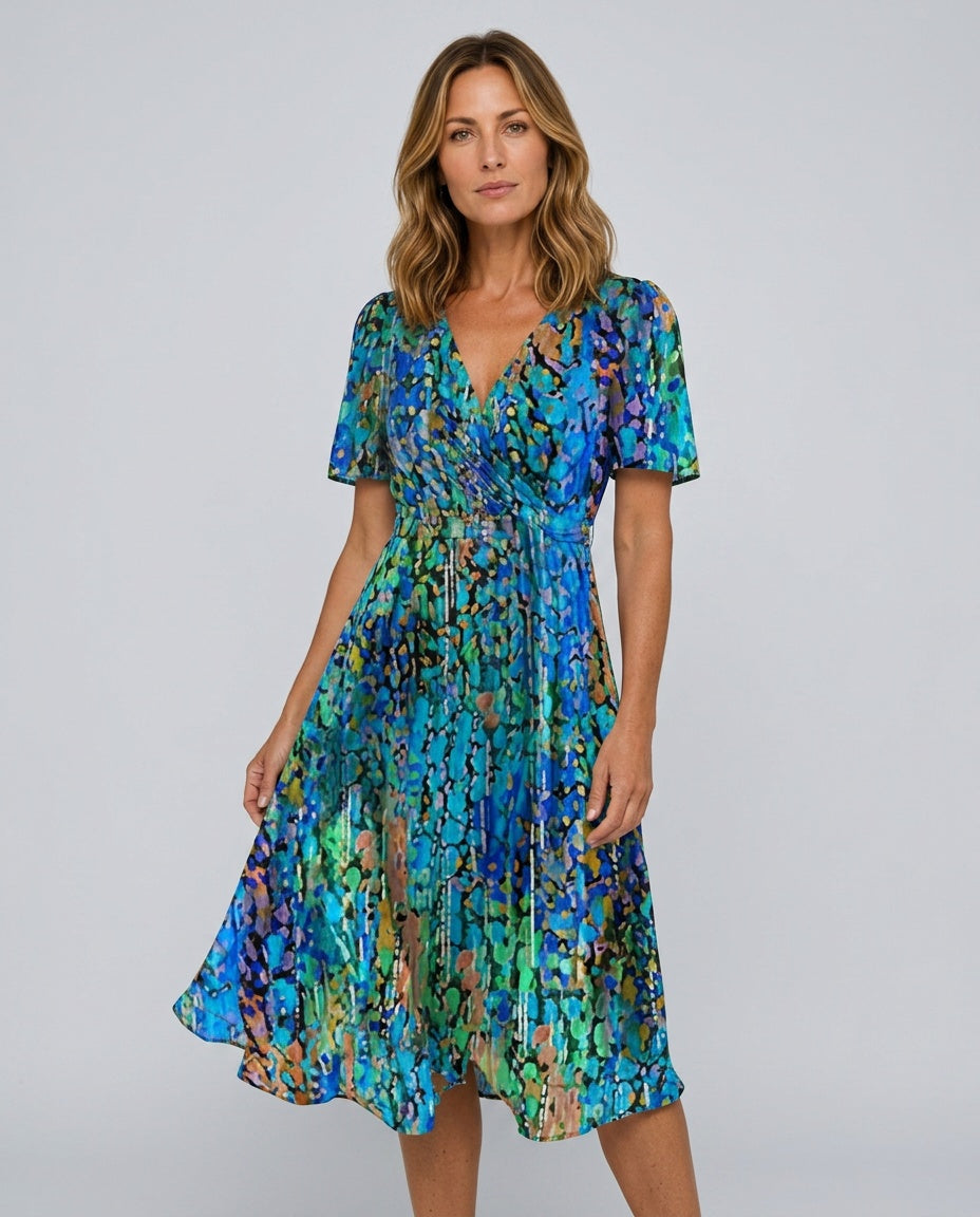 Bianca | Floral Print Midi Dress