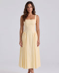 Viola | Gathered Skirt Midi Sundress
