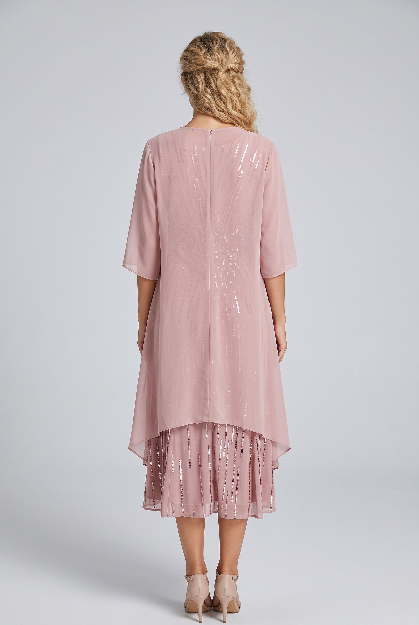 Orla | Layered Open Front Midi Dress