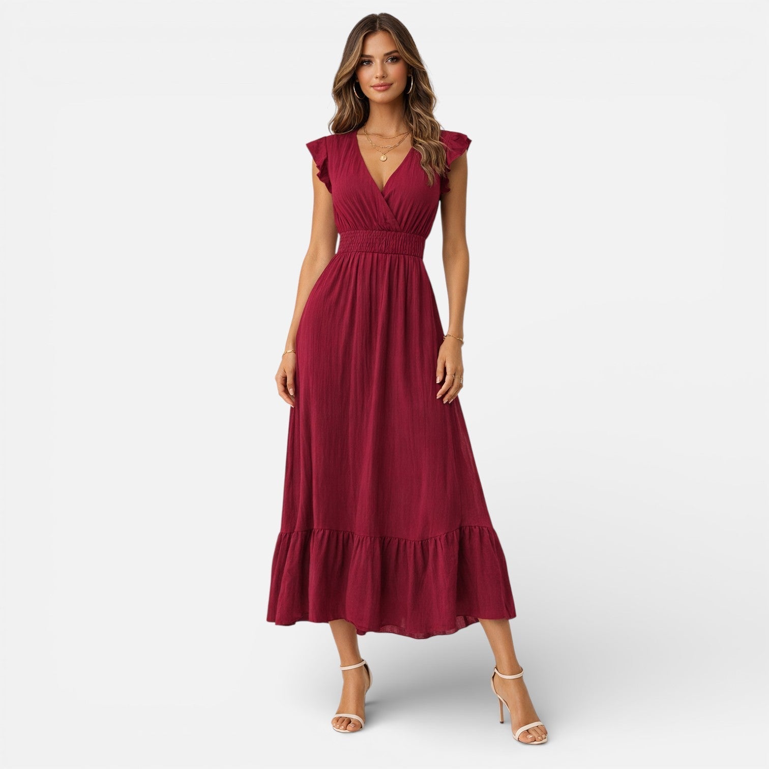 Camila | Sleeveless Flowy Maxi Dress
