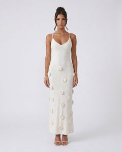 Justine | Spaghetti Strap Open Back Maxi Dress