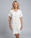 Beatrix | Collared Button Front Mini Dress