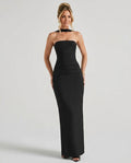Maeve | One-Shoulder Ruched Maxi Dress