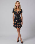 Opal | Floral Button-Up V-Neck Mini Dress