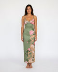 Coralie | Floral Satin-Look Slip Maxi Dress
