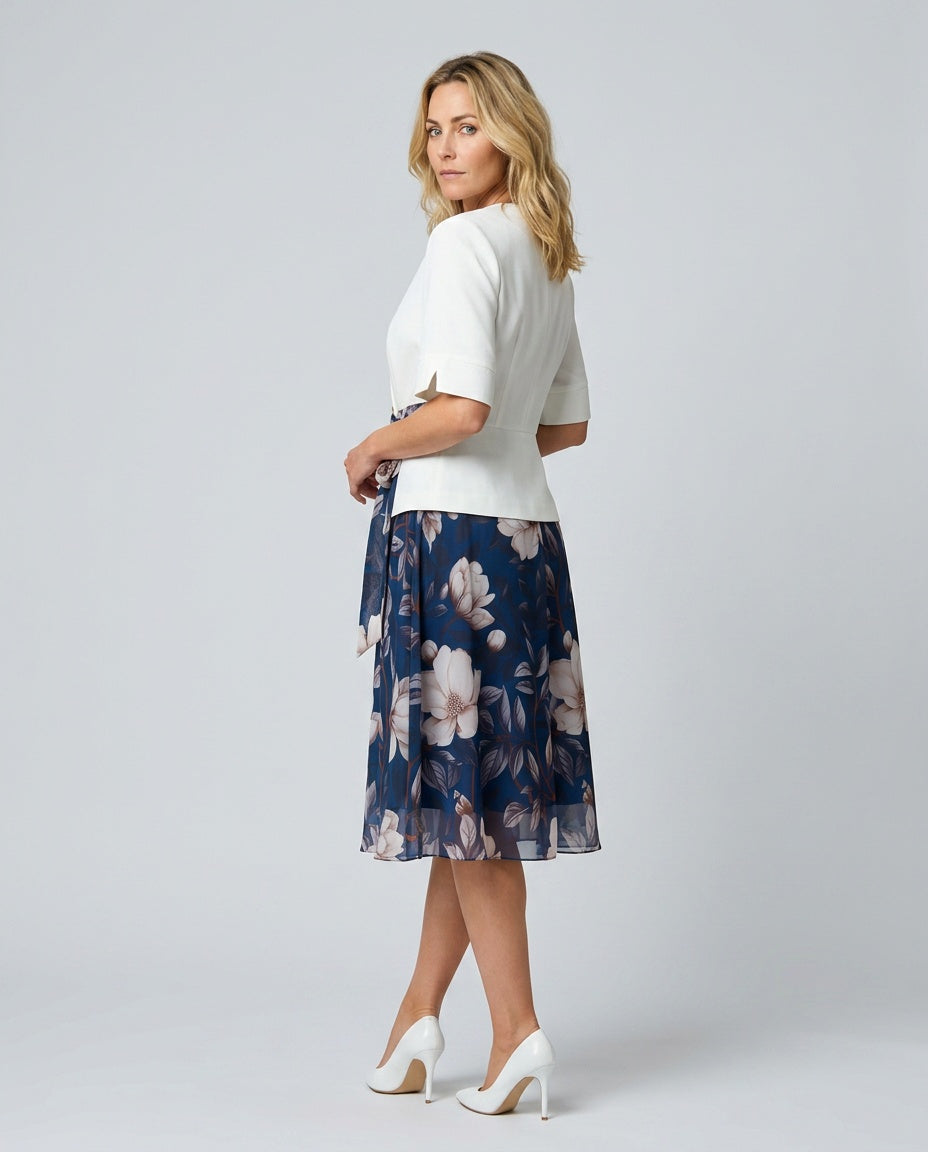 Josie | Soft Cotton-Blend Midi Dress