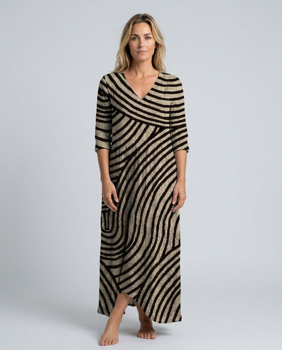 Beatrix | Striped Relaxed Midi Dress