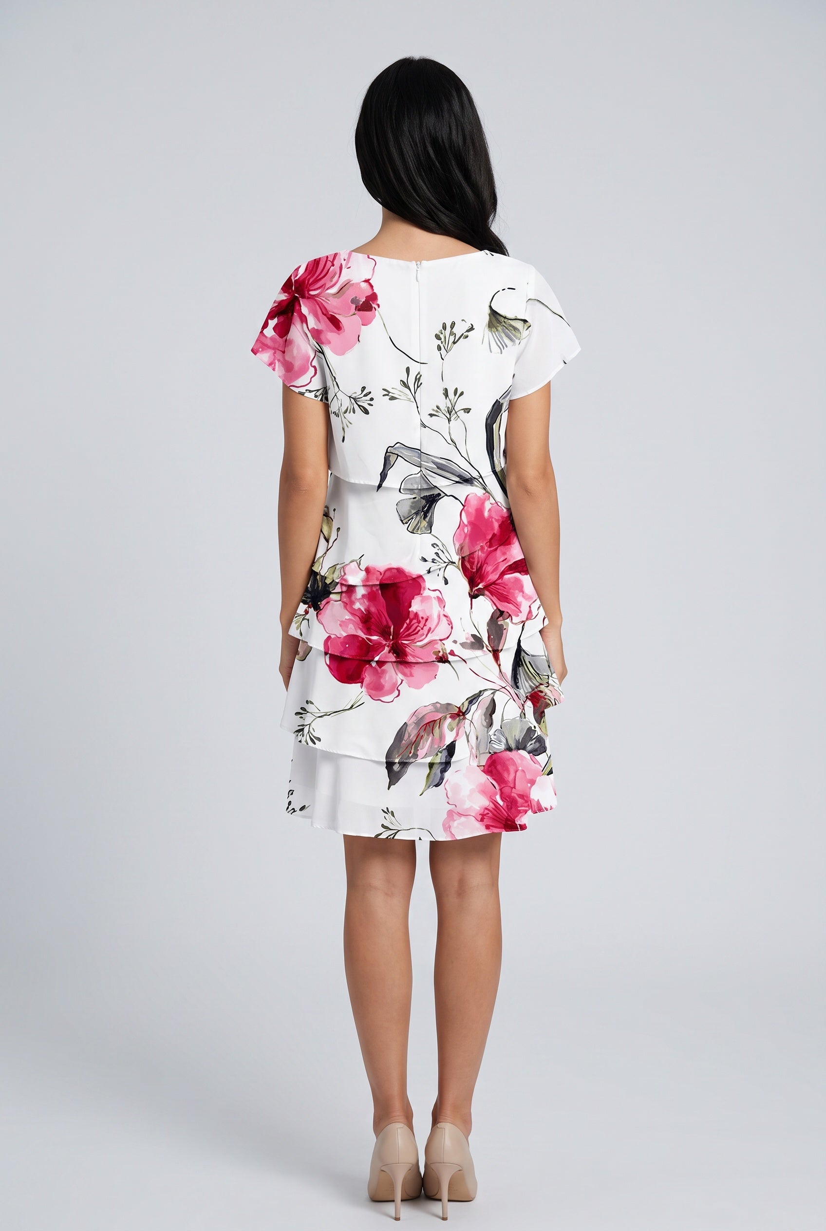 Dalia | Floral Tiered Mini Dress