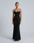 Kira | Spaghetti Strap Corset Bodice Maxi Dress