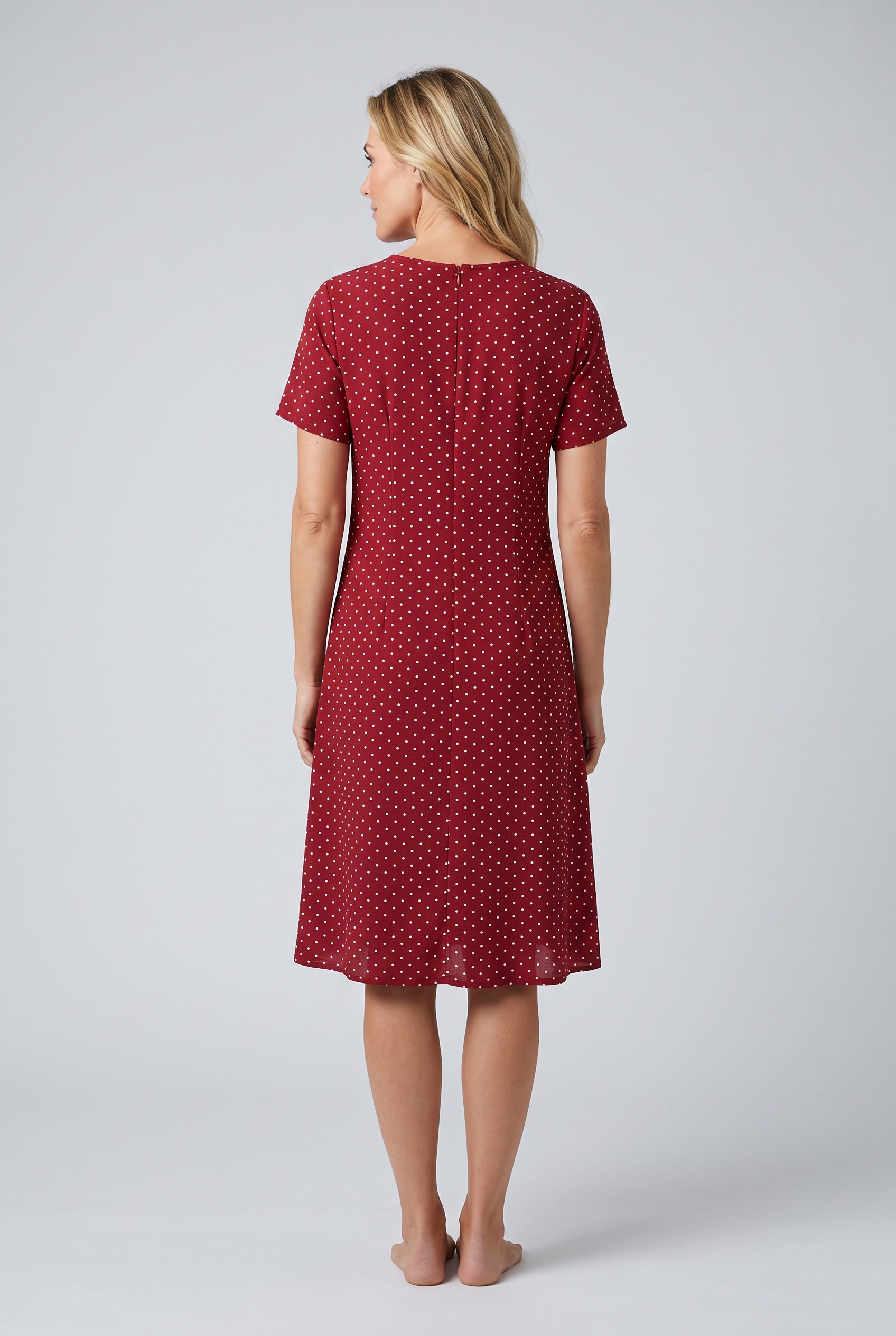 Priya | V-Neck Short Sleeve Midi Dress