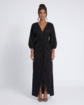 Tamsin | Tie-Back Wrap Maxi Dress