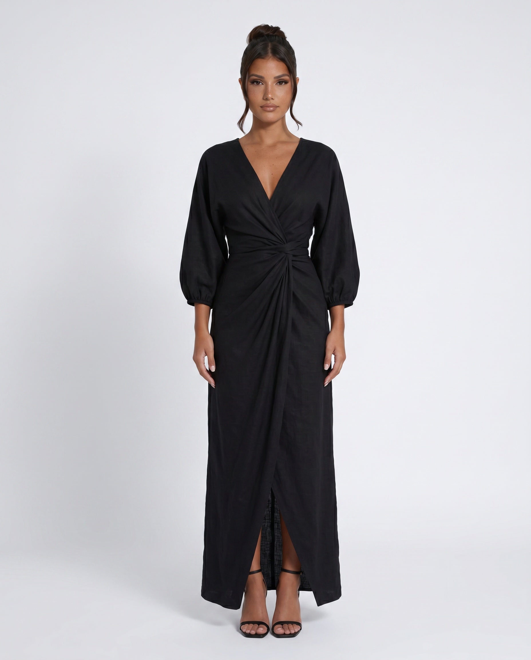 Tamsin | Tie-Back Wrap Maxi Dress
