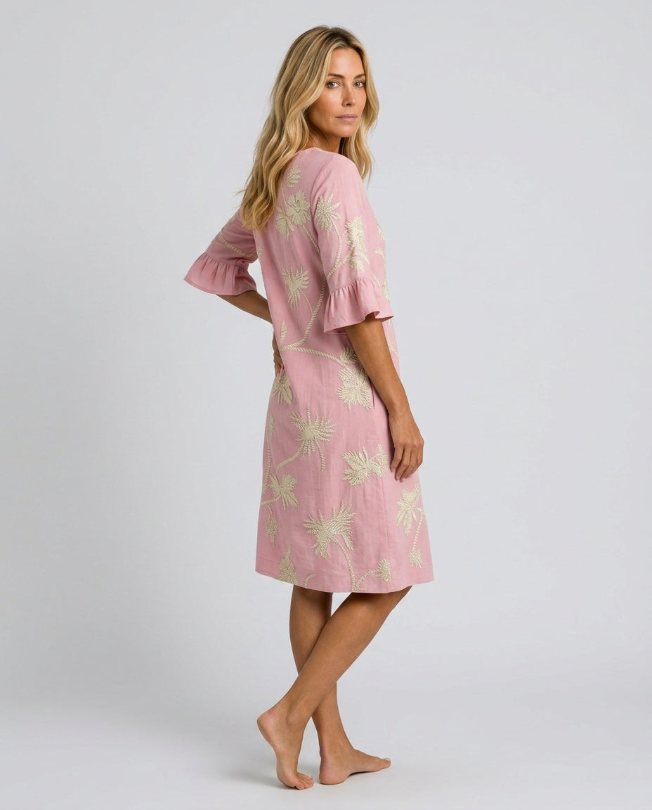 Isabela | Floral Cotton-Blend Midi Dress
