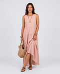 Clara | Sleeveless Linen-Blend Maxi Dress