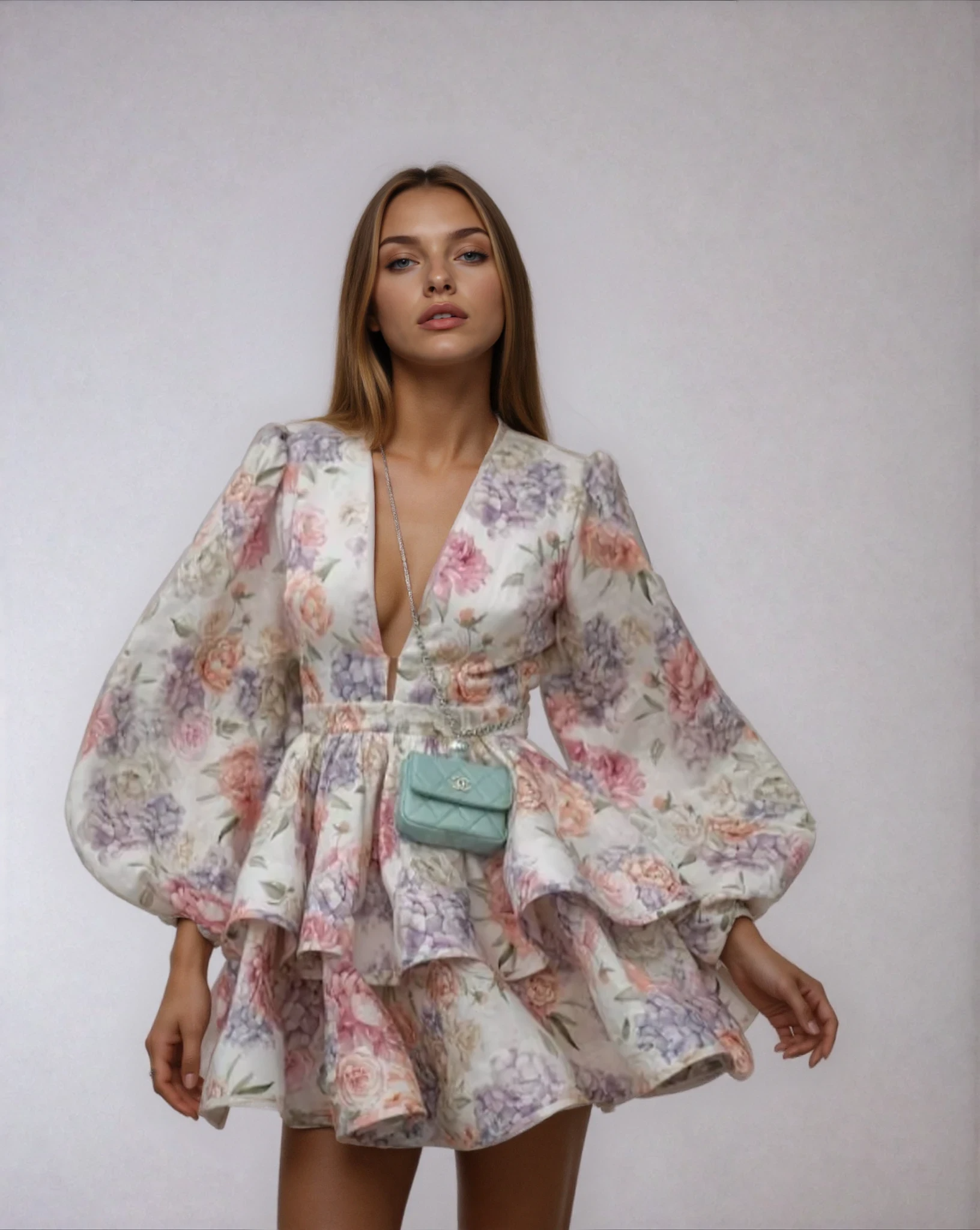 Lilly | Tiered Peplum Mini Dress