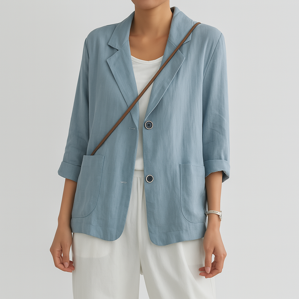 Romy | Relaxed-Fit Linen-Blend Blazer