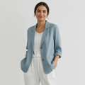 Romy | Relaxed-Fit Linen-Blend Blazer