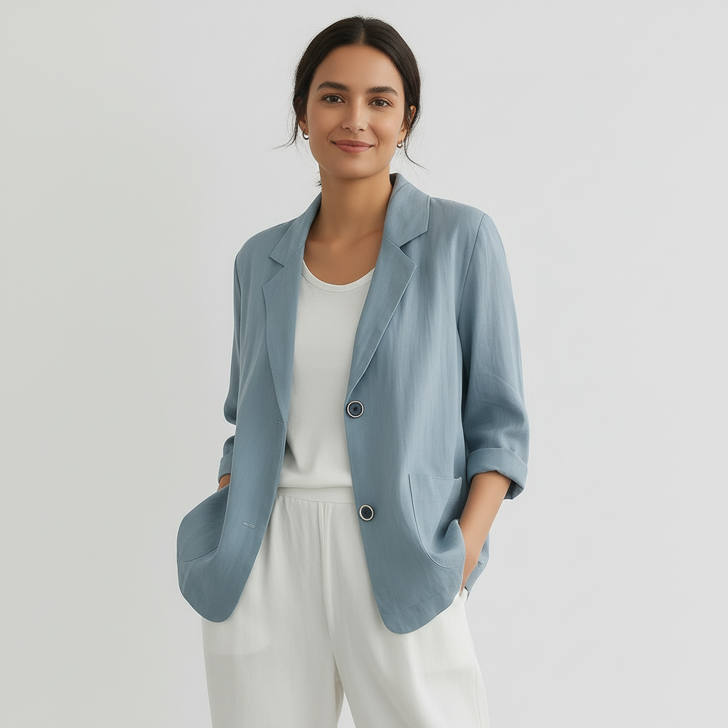 Romy | Relaxed-Fit Linen-Blend Blazer