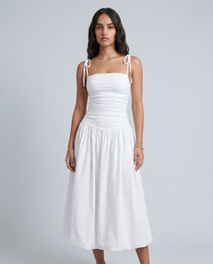 Mabel | Spaghetti Strap Low Back Midi Dress