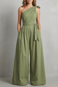 Lunéa | Graceful Draped One-Shoulder Jumpsuit