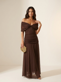 Valentina | Pleated Maxi Evening Dress