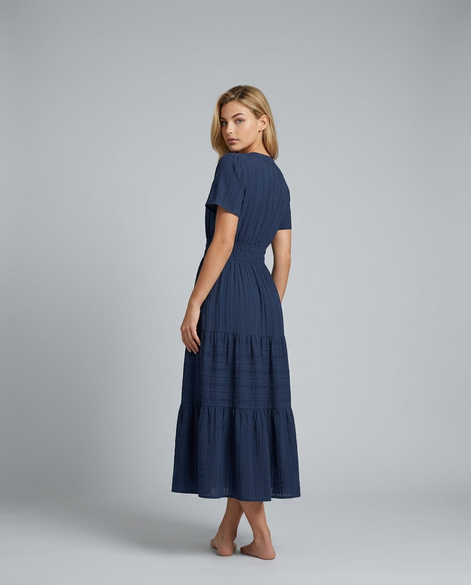 Leticia | Flowy Boho Garden Party Midi Dress