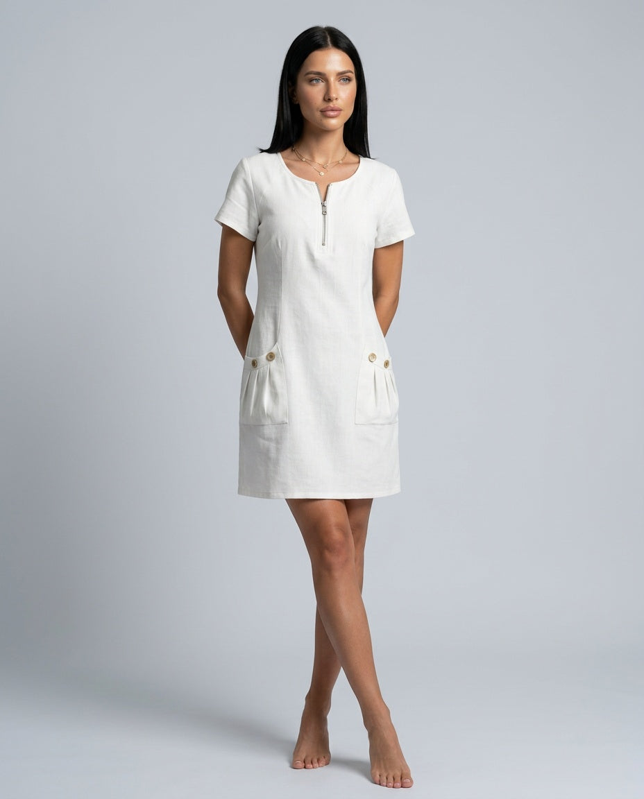 Lorena | Casual Mini Dress with Pockets