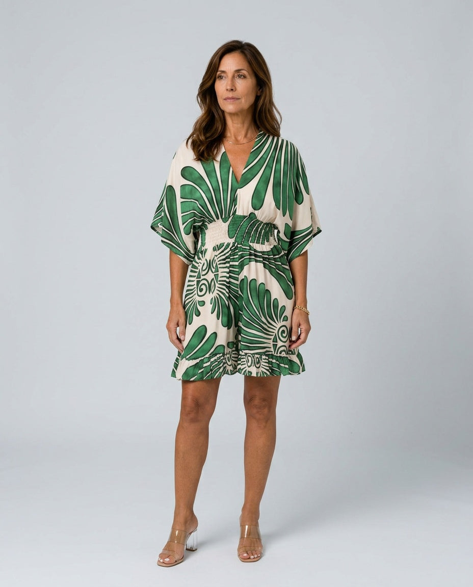 Marlowe | Botanical Print Casual Jumpsuit